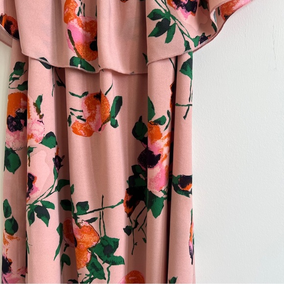 Wilfred Off the Shoulder floral minidress in dusty rose - Picture 4 of 8